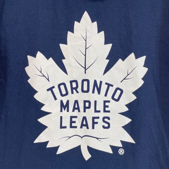 Toronto Maple Leafs NHL Logo T-shirt Navy White Unisex Size Medium NEW - Picture 8 of 8